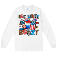 White red white boozy Long Sleeve Tee - AdoDesignShop