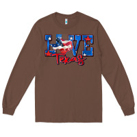 Chestnut love texas map Long Sleeve Tee - Zillion Design Studio