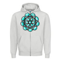 Dove Grey gemstone jewelry Zipper Hoodie - RanaPortraitStore