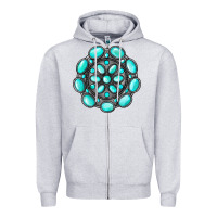 Heather Grey gemstone jewelry Zipper Hoodie - RanaPortraitStore