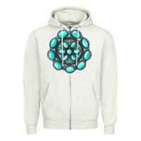 Oatmeal Heather gemstone jewelry Zipper Hoodie - RanaPortraitStore