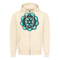 Sandshell gemstone jewelry Zipper Hoodie - RanaPortraitStore