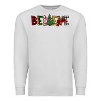 Dove Grey believe Premium Sweatshirt - JahusDesignShop