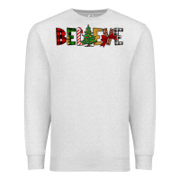 Oatmeal Heather believe Premium Sweatshirt - JahusDesignShop