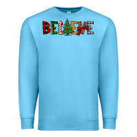 Ocean Blue believe Premium Sweatshirt - JahusDesignShop