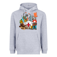 Heather Grey nurse  summer Heavyweight Hoodie - AdoDesignShop