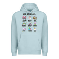 Blue Mist christian easter Premium Hoodie - MaliasSmallBusiness