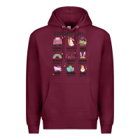 Burgundy christian easter Premium Hoodie - MaliasSmallBusiness