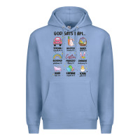 Colony Blue christian easter Premium Hoodie - MaliasSmallBusiness