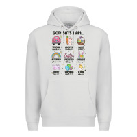 Dove Grey christian easter Premium Hoodie - MaliasSmallBusiness