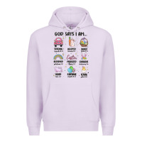 Lilac christian easter Premium Hoodie - MaliasSmallBusiness