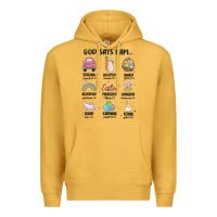 Mustard christian easter Premium Hoodie - MaliasSmallBusiness