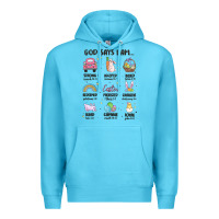 Ocean Blue christian easter Premium Hoodie - MaliasSmallBusiness