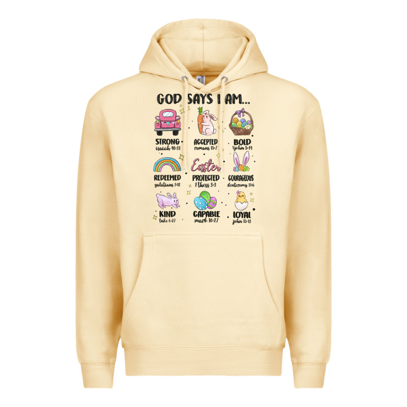 Christian Easter Premium Hoodie by MaliasSmallBusiness | Teevron
