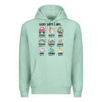 Seafoam christian easter Premium Hoodie - MaliasSmallBusiness