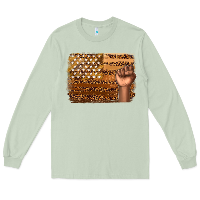 American Melanin Flag Long Sleeve Tee by texasbilliewilder | Teevron