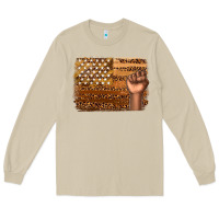 Mushroom American melanin flag Long Sleeve Tee - texasbilliewilder