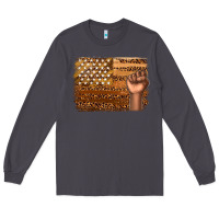 Smoke American melanin flag Long Sleeve Tee - texasbilliewilder