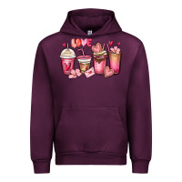 Mauve Wine valentines day coffee cups Urban Hoodie - MaliasSmallBusiness