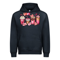 Navy valentines day coffee cups Urban Hoodie - MaliasSmallBusiness