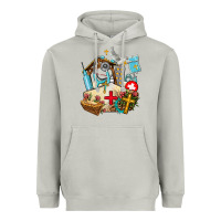 Moon Dust nurse  cross and jesus Heavyweight Hoodie - AdoDesignShop