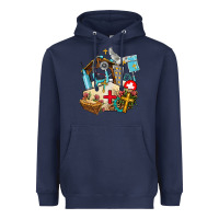 Navy nurse  cross and jesus Heavyweight Hoodie - AdoDesignShop