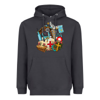 Smoke nurse  cross and jesus Heavyweight Hoodie - AdoDesignShop