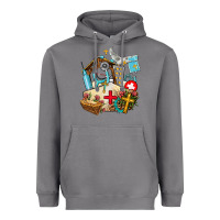 Storm nurse  cross and jesus Heavyweight Hoodie - AdoDesignShop