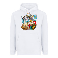 White nurse  cross and jesus Heavyweight Hoodie - AdoDesignShop