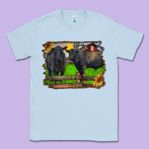 Black Angus Cattle And Bull In Barnyard Classic Tee Designed By Ranaportraitstore