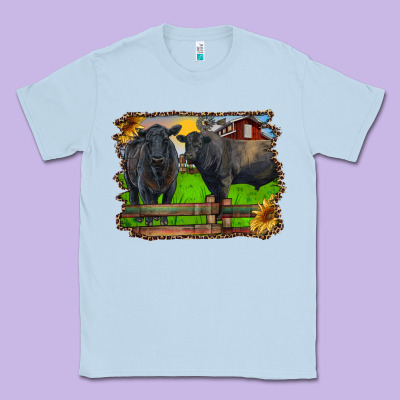 Black Angus Cattle And Bull In Barnyard Classic Tee Designed By Ranaportraitstore