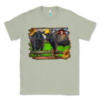 Matcha black angus cattle and bull in barnyard Classic Tee - RanaPortraitStore