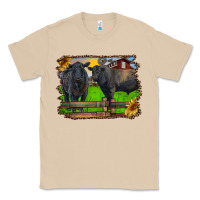 Mushroom black angus cattle and bull in barnyard Classic Tee - RanaPortraitStore