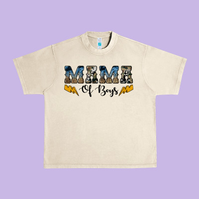 Western Mama Of Boys Urban Heavy Tee Designed By Artiststas