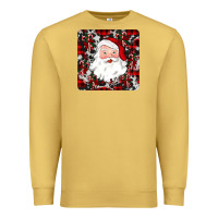 Antique Gold santa christmas coaster Premium Sweatshirt - JahusDesignShop