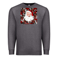 Charcoal Heather santa christmas coaster Premium Sweatshirt - JahusDesignShop