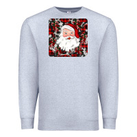 Heather Grey santa christmas coaster Premium Sweatshirt - JahusDesignShop