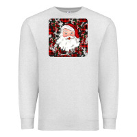 Oatmeal Heather santa christmas coaster Premium Sweatshirt - JahusDesignShop