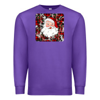 Purple santa christmas coaster Premium Sweatshirt - JahusDesignShop