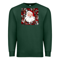 Sports Green santa christmas coaster Premium Sweatshirt - JahusDesignShop