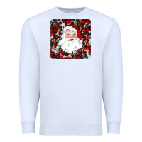 White santa christmas coaster Premium Sweatshirt - JahusDesignShop