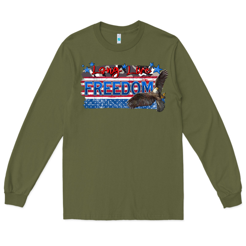 Long Live Freedom Long Sleeve Tee by Zillion Design Studio | Teevron
