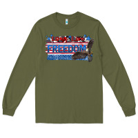 Army Green long live freedom Long Sleeve Tee - Zillion Design Studio