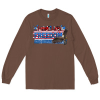 Chestnut long live freedom Long Sleeve Tee - Zillion Design Studio