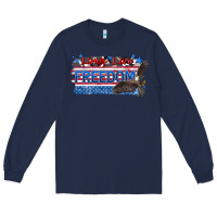 Navy long live freedom Long Sleeve Tee - Zillion Design Studio