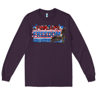 Plum long live freedom Long Sleeve Tee - Zillion Design Studio