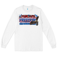 White long live freedom Long Sleeve Tee - Zillion Design Studio