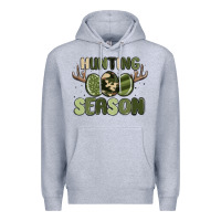 Heather Grey hunting season Premium Hoodie - MaliasSmallBusiness