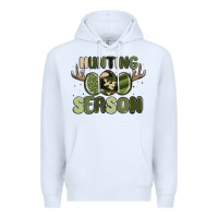 White hunting season Premium Hoodie - MaliasSmallBusiness
