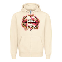 Sandshell volleyball lips Zipper Hoodie - Zillion Design Studio